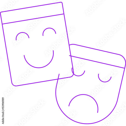 Mask single icon vector illustration