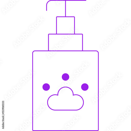 Pet soap single icon vector illustration
