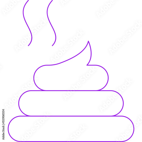 Poop single icon vector illustration