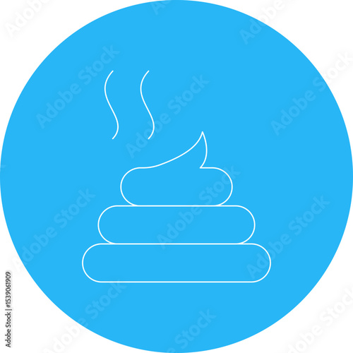 Poop single icon vector illustration