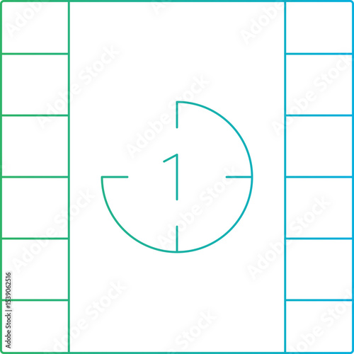 Video play single icon vector illustration