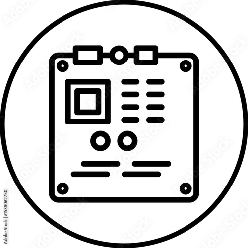 GPU single icon vector illustration