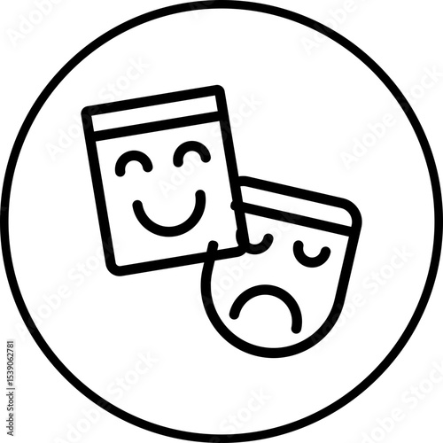 Mask single icon vector illustration