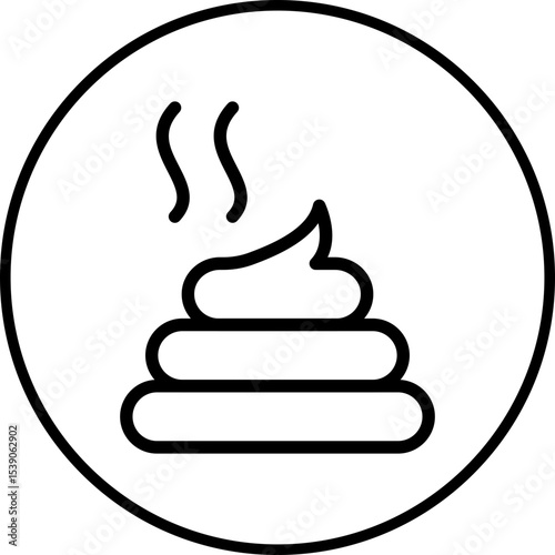 Poop single icon vector illustration