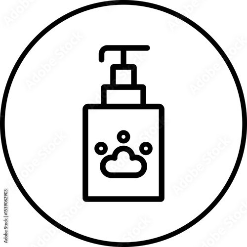Pet soap single icon vector illustration