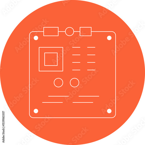 GPU single icon vector illustration