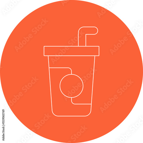 Drink single icon vector illustration