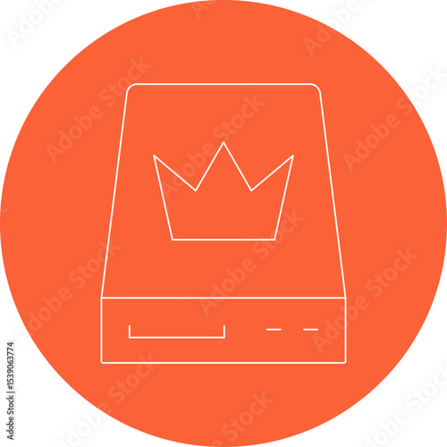 Drawer single icon vector illustration