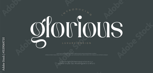 Elegant luxurious premium logo alphabet font . Typography modern classic lettering serif italic fonts decorative wedding vintage retro logos. vector illustration
