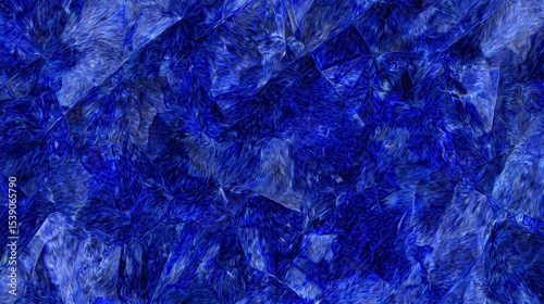 Blue Crystal Mineral Stone. Gems. Mineral crystals in the natural environment. Texture of precious and semiprecious stones. Seamless background with copy space colored shiny surface of precious stones