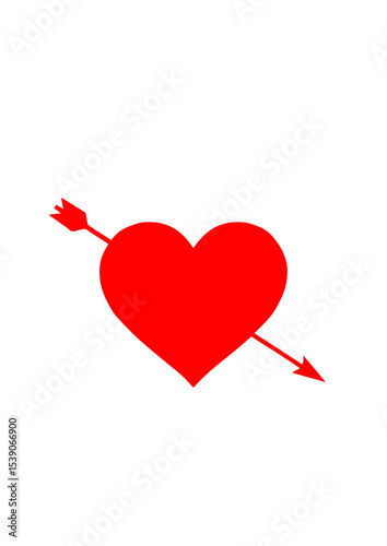 coeur perce fleche