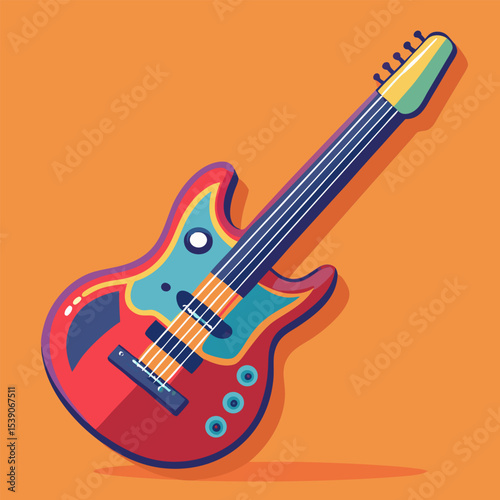 electric guitar vector illustration