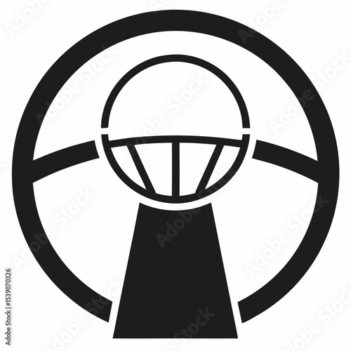 vector illustration of a basketball