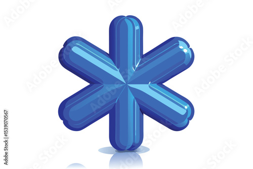 Medical Star of Life Symbol  A 3D Rendered Illustration of Emergency Medical Services