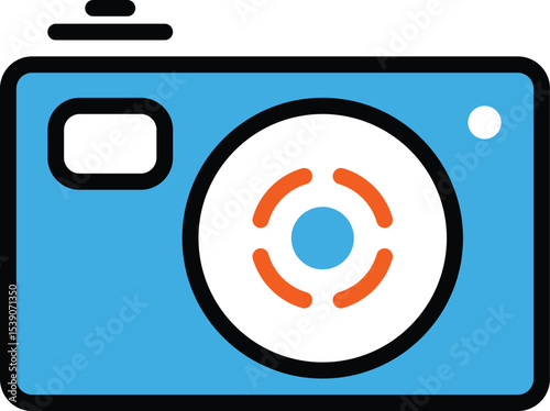Single colorful icon design for website or app