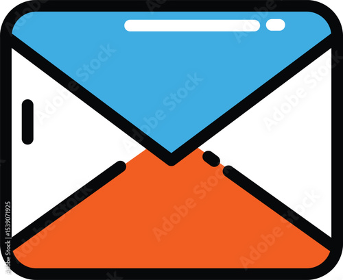 Single colorful icon design for websites and apps
