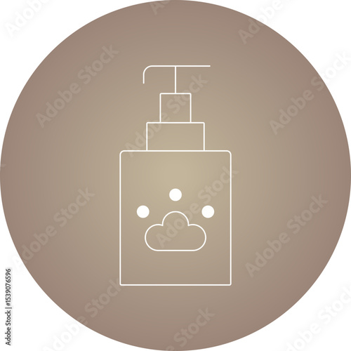 Pet soap single icon vector illustration