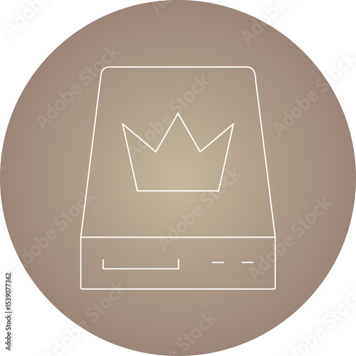 Drawer single icon vector illustration