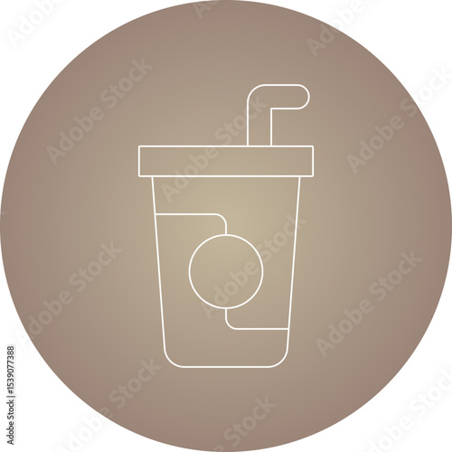 Drink single icon vector illustration