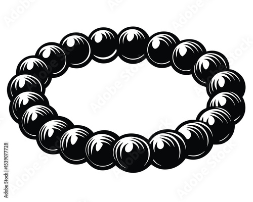 Elegant Black Beaded Bracelet Classic Style and Timeless Charm