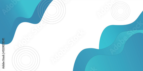 Abstract liquid blue gradient background