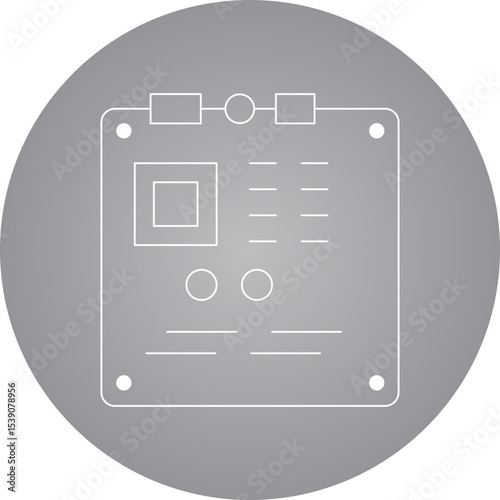 GPU single icon vector illustration