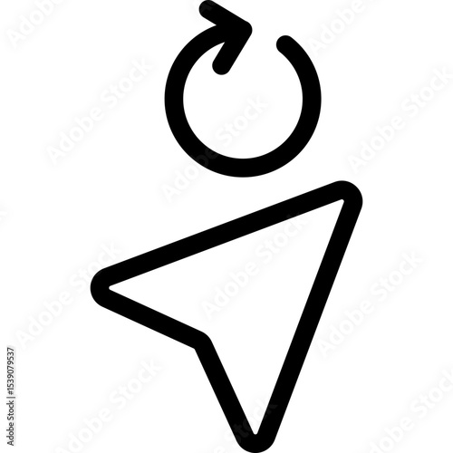 Cursor single icon vector illustration