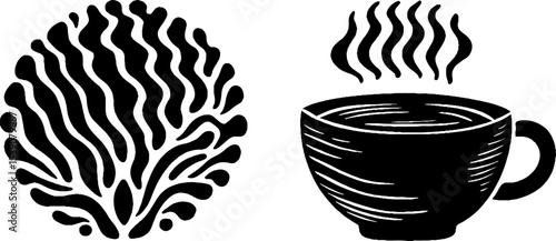 Cozy tea time with honeycomb and lavender themes for relaxation