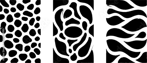 Abstract honeycomb and cracked glaze design with organic leaf patterns for creative projects