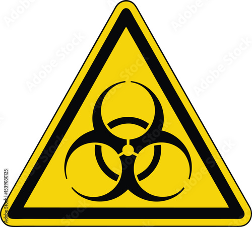 biohazard warning sign icon