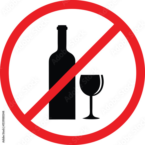 no alcohol sign