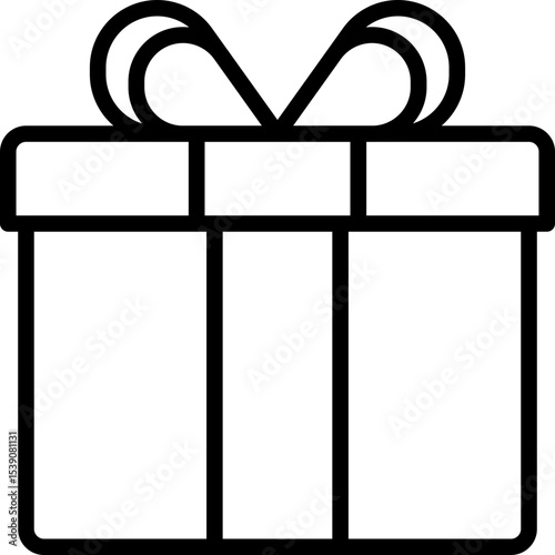 Giftbox single icon vector illustration
