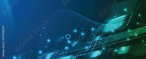 Abstract high technology and science background. Technological style