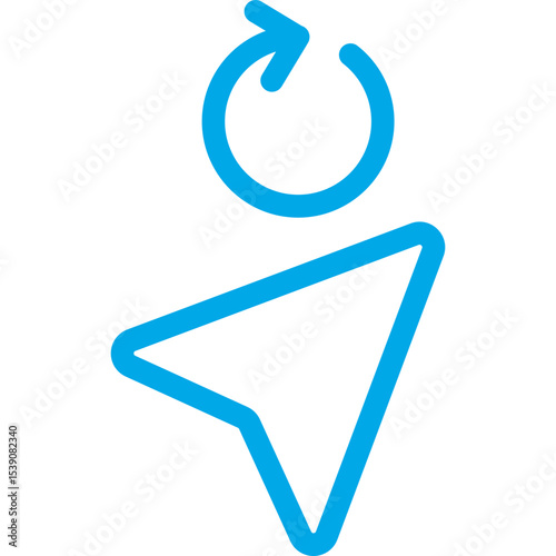 Cursor single icon vector illustration