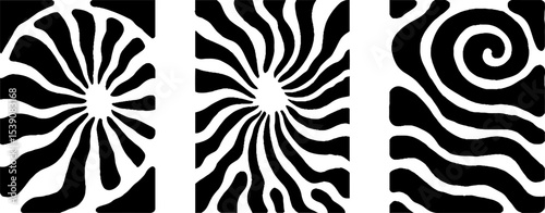 Abstract patterns inspired by turtle shells and ocean sand ripples