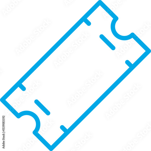 Ticket single icon vector illustration