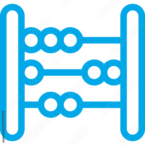 Abacus single icon vector illustration