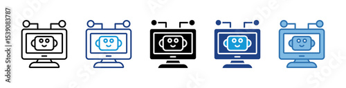 Robot Monitor Icon