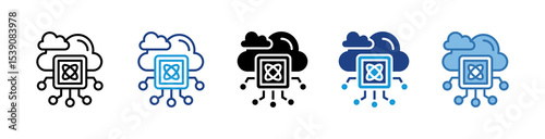 Cloud Ai Integration Icon
