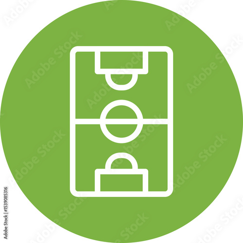 Tennis court single icon vector illustration