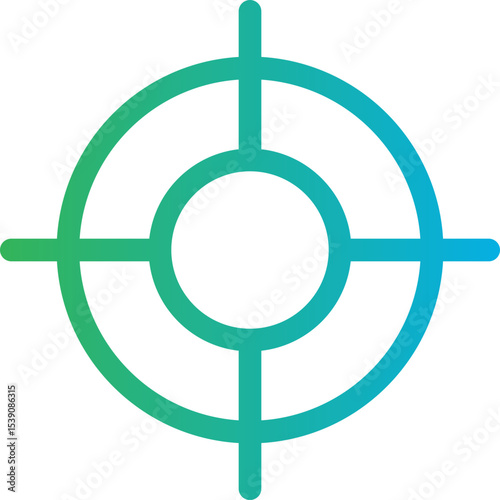 Aim single icon vector illustration