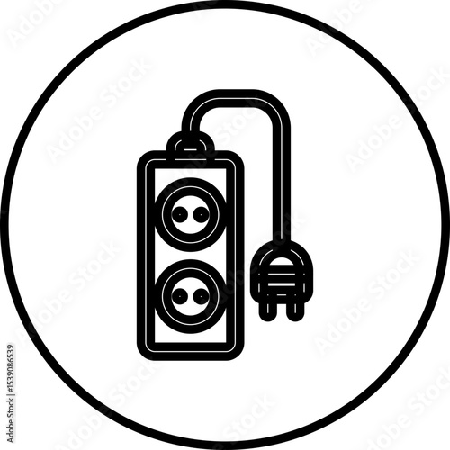 Extention single icon vector illustration