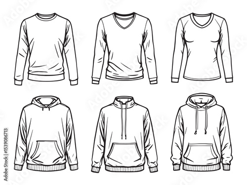 Thermal top warmwear line art collection