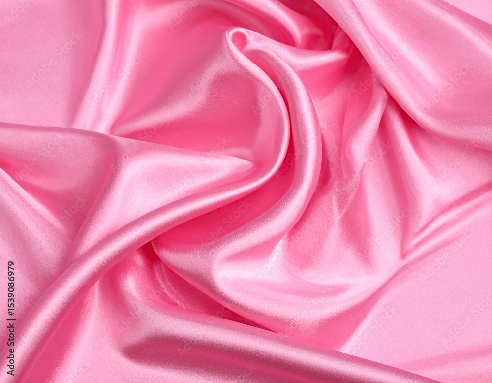 Obraz premium Pink Silk Draped Fabric Texture. (1)