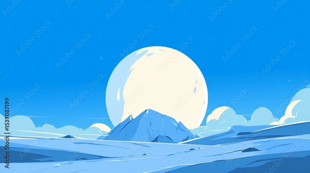 Fototapeta premium Moonstone Desktop Background Vector