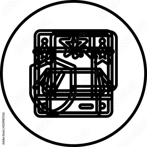 Box single icon vector illustration