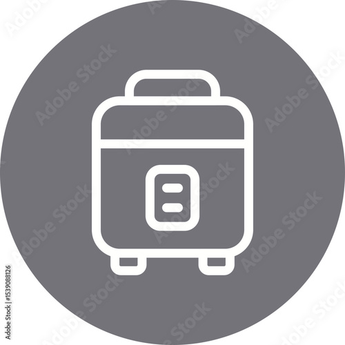 Cooker single icon vector illustration