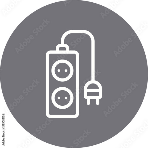 Extention single icon vector illustration