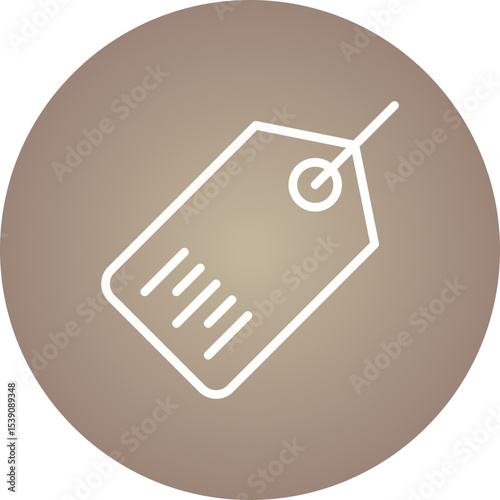 Tag single icon vector illustration