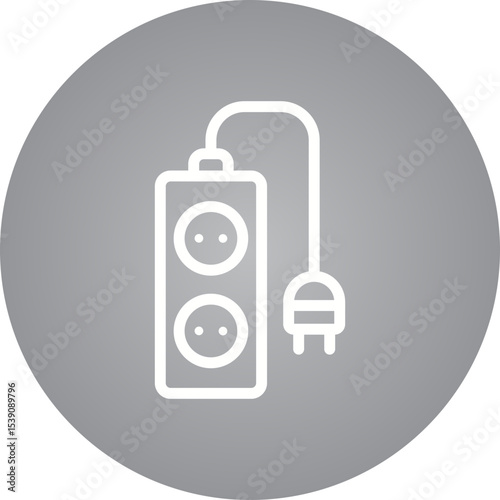 Extention single icon vector illustration